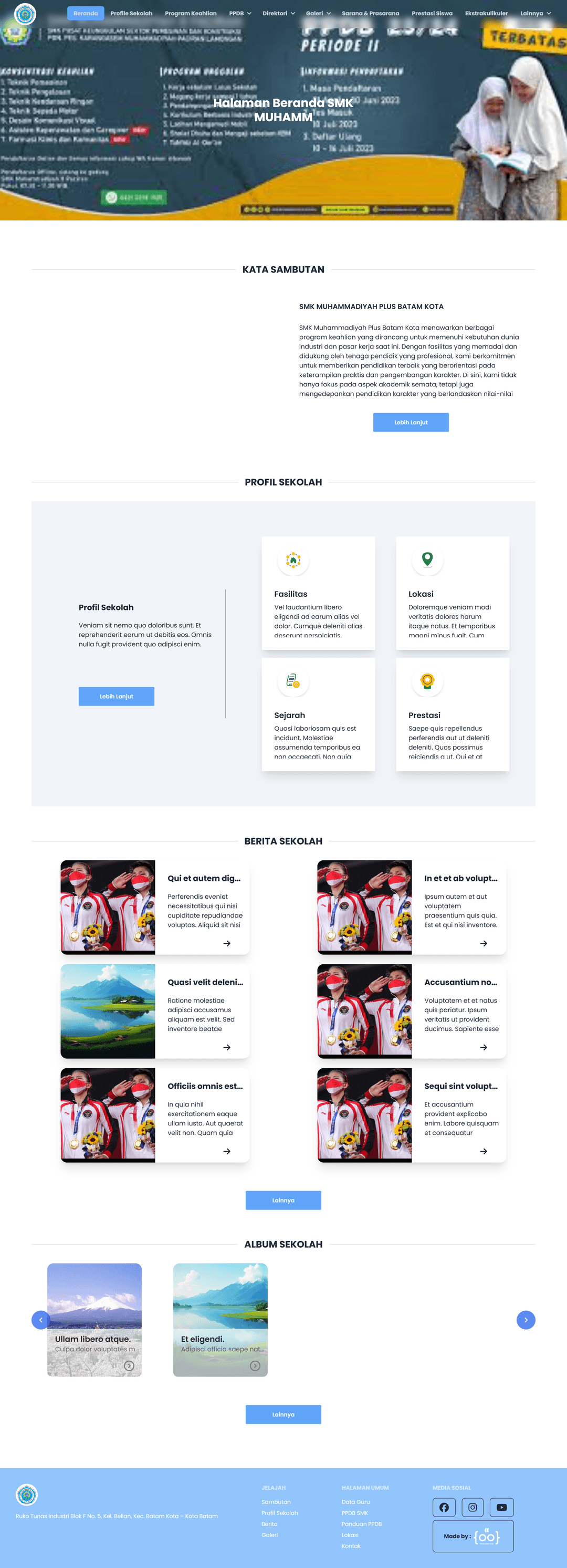 Sistem Informasi SMK Muhammadiyah Plus Kota Batam